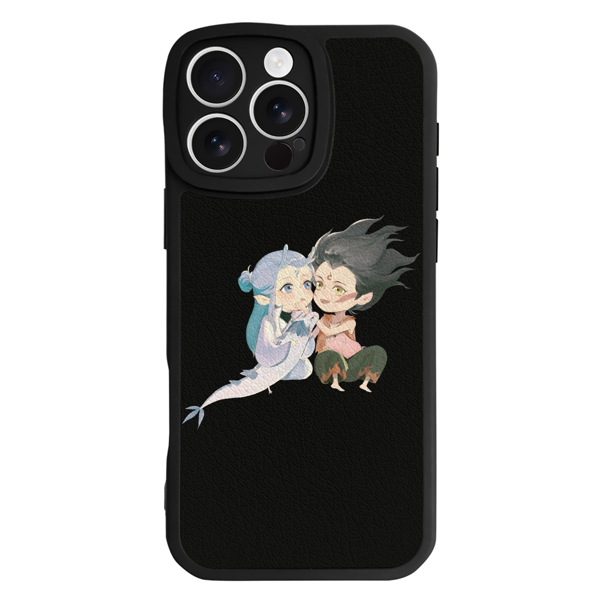 （画像用） Ne Zha 2 ナタ 魔童の大暴れ 【iPhone 16シリーズ対応】シリコンスマホケース（レザー調） 材質：シリコン